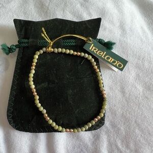Beaded Bracelet - Gold and Cream